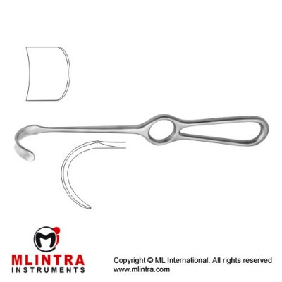 Kocher Retractor Stainless Steel, 23 cm - 9" Blade Size 43 x 20 mm Kocher Retractor Stainless Steel, 23 cm - 9" Blade Size 43 x 20 mm